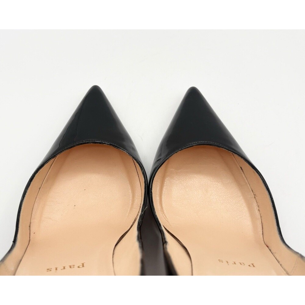 Christian Louboutin Black Patent Leather Stiletto Heels New Decoltissimo EU 38 - Picture 10 of 15
